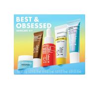 e.l.f. SKIN Best & Obsessed Skincare Kit, struccante, protezione solare e siero illuminante in formato viaggio per una pelle radiosa, prodotti vegani e non testati sugli animali
