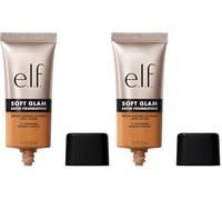 e.l.f. Soft Glam Satin Foundation, Medium Coverage, Long Lasting and Modulable for a Smooth Satin Finish, Vegan & Cruelty-Free, 45 Tan Warm (Confezione da 2)