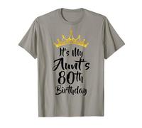 È la corona per l'ottantesimo compleanno di mia zia, felici 80 anni Maglietta