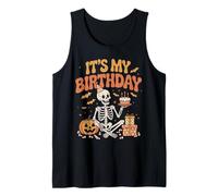È la Festa di Compleanno di My Birthday Skeleton Happy Halloween Canotta