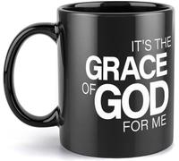 È la grazia di Dio per me, regalo di apprezzamento per il mentore, tazze da caffè originali, tazza da caffè in ceramica con stampa su entrambi i lati, tazza da tè per mamma, papà, amico, moglie, marit
