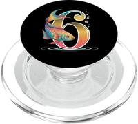 È la mia festa per il sesto compleanno Ocean 6 Years Sea Fish B-Day PopSockets PopGrip per MagSafe