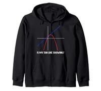 È la mia Linea Abbronzatura mostrando - Cool Matematica Insegnante Tan Lines Felpa con Cappuccio