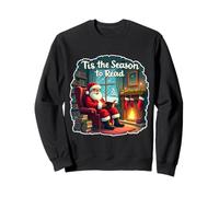 È la Stagione da Leggere per Gli Amanti dei Libri di Natale Babbo Natale Felpa