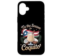 È la stagione del Natale portoricano divertente Coquito Custodia per iPhone 16 Plus