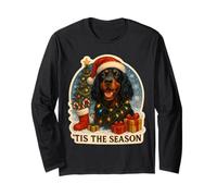 È la Stagione di Gordon Setter Dog Merry Christmas Mamma Dad Fun Maglia a Manica