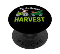 È La Stagione Di Raccolta Trattore Fattoria Natale PopSockets PopGrip Adesivo