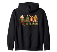 È la Stagione e l'allegria delle FESTIVITÀ Natalizie Felpa con Cappuccio