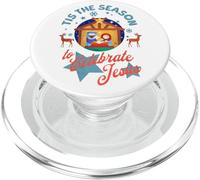 È la stagione per celebrare la presepe di Natale di Gesù PopSockets PopGrip per MagSafe