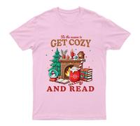 È la stagione per essere comodi e leggere le vacanze di Natale maglietta...