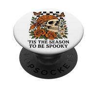 È la stagione per essere spettrale teschio Halloween PopSockets PopGrip Adesivo