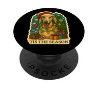 È la stagione Saluki Dog Buon Natale Mamma Papà PopSockets PopGrip Adesivo