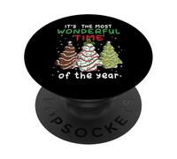 È la torta dell'albero di Natale del periodo più meraviglioso dell'anno PopSockets PopGrip Adesivo