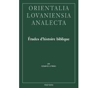 E. Lipinski Études d'histoire biblique (Copertina rigida)