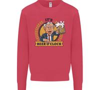 È L'Ora Della Birra Divertente Sweatshirt Uomo