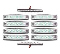E-MARK 10 24V LED ANTERIORE BIANCO INDICATORE LATERALE LUCI DI SGOMBERO...