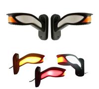 E-MARKED 2X LED NEON TRIPLO INDICATORE LATERALE INDICATORE LUCI DI GIOCO E37 24V