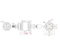 E-Max GT2215/10 1100KV, Grand Turbo Motore Brushless 2-3 S