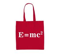 E=Mc2 - Borsa Tote IN Tela - Albert Scienza Formula Einstein Fisica Smanettone