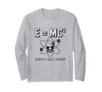 E MC2 Energia Latte X caffè Fisica Umorismo Scienza Scherzo Maglia a Manica