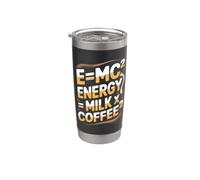 E=MC2 Fisica che Dice L'energia Gioco di Parole Nerd Caffè Bicchiere termico in acciaio inox doppia parete
