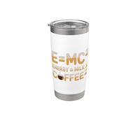 E=MC2 Fisica che Dice L'energia Gioco di Parole Nerd Caffè Bicchiere termico in acciaio inox doppia parete