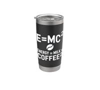 E=MC2 Fisica che Dice L'energia Gioco di Parole Nerd Caffè Bicchiere termico in acciaio inox doppia parete