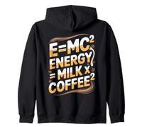E=MC2 Fisica Che Dice L'energia Gioco di Parole Nerd caffè Felpa con Cappuccio
