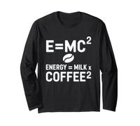 E=MC2 Fisica Che Dice L'energia Gioco di Parole Nerd caffè Maglia a Manica
