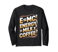 E=MC2 Fisica Che Dice L'energia Gioco di Parole Nerd caffè Maglia a Manica