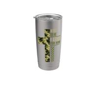È morto per me, vivo per lui Christian Camo Cross Religion Bicchiere termico in acciaio inox doppia parete