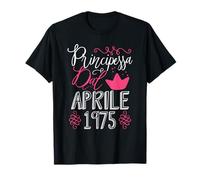 É Nata Una Principessa Aprile 1975 - 51 Compleanno Anni Maglietta