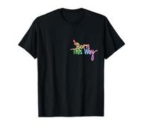 È nato così: abito CSD, arcobaleno, vintage, retrò pride Maglietta