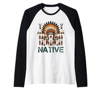 È nel Mio Dna Antenati nativi Americani Orgoglio del Giorno Indiano Maglia con Maniche Raglan