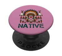 È nel mio DNA Antenati nativi americani Orgoglio del giorno indiano PopSockets PopGrip Adesivo