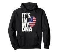 È nel mio DNA Bandiera Americana USA Stati Uniti Regalo 4 luglio Felpa con Cappuccio