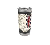È nel mio DNA, bandiera Union Jack del Regno Unito, British Heritage Design Bicchiere termico in acciaio inox doppia parete