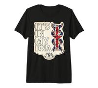 È nel Mio Dna, Bandiera Union Jack del Regno Unito, British Heritage Design Maglietta Premium