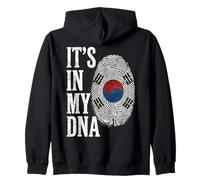 È nel Mio Dna Corea del Sud Impronta Digitale Felpa con Cappuccio