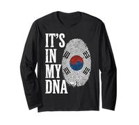 È nel Mio Dna Corea del Sud Impronta Digitale Maglia a Manica