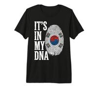 È nel Mio Dna Corea del Sud Impronta Digitale Maglietta Premium