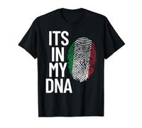 È nel mio DNA - Impronta con bandiera italiana Maglietta