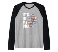 E' nel Mio Dna Latino Pride Ispanico Mese del Patrimonio Maglia con Maniche Raglan