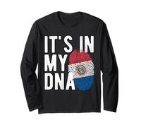 È nel Mio Dna Paraguayan National Flag Paraguay Heritage Maglia a Manica