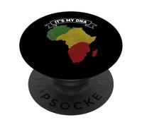 È nel mio mese della storia del nero delle impronte digitali africane della padella del DNA PopSockets PopGrip Adesivo