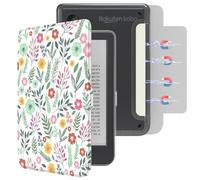 E NET-CASE Custodia per 6" Kobo Clara Colour (2024) /Clara BW (2024) /2E (2022) eReader, Retro ultra trasparente antigraffio 丨 Facile da staccare e attaccare丨Sospensione/riattivazione automatica
