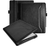 E NET-CASE Custodia per Onyx Boox GO 10.3" ePaper - Custodia in pelle PU con passante per mano/portapenne e funzione di spegnimento automatico (nero)