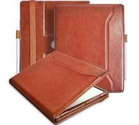 E NET-CASE Custodia per Onyx Boox GO 10.3" ePaper - Custodia in pelle PU con passante per mano/portapenne e funzione di spegnimento automatico (Brown)