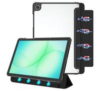 E NET-CASE Custodia per Samsung Galaxy Tab A11 Plus 2025/ A9 Plus 2023 da 11", retro ultra trasparente antigraffio丨Facile da rimuovere e applicare丨Sospensione/riattivazione automatica