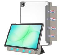 E NET-CASE Custodia per Samsung Galaxy Tab A11 Plus 2025/ A9 Plus 2023 da 11", retro ultra trasparente antigraffio丨Facile da rimuovere e applicare丨Sospensione/riattivazione automatica